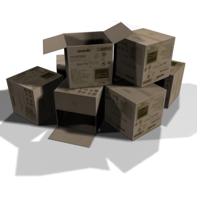 boxes 3D Model .c4d .max .obj .3ds .fbx .stl .blend 