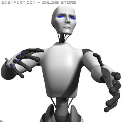 ロボット2 3Dモデル .c4d .max .obj .3ds .fbx .stl .blend 