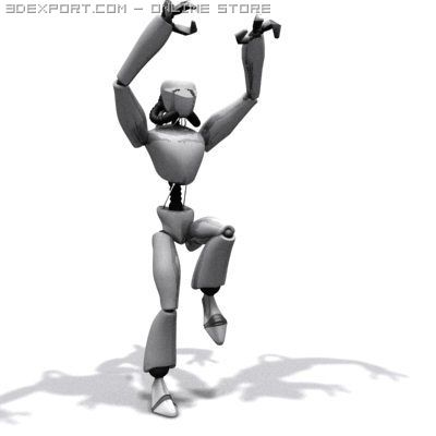 robot 3 3Dモデル .c4d .max .obj .3ds .fbx .stl .blend