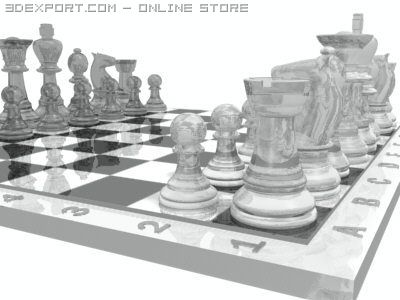 chess 3D Model .c4d .max .obj .3ds .fbx .stl .blend 