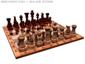 chess 3 3D 모델