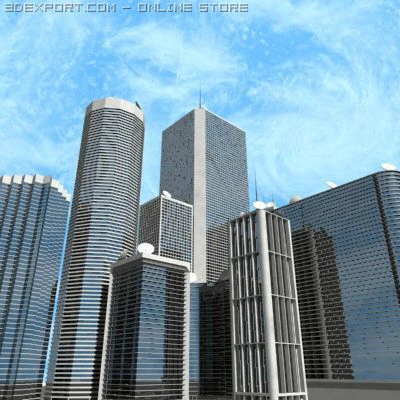 buildings 3D Model .c4d .max .obj .3ds .fbx .stl .blend