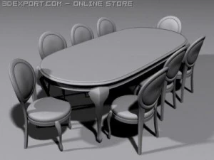 table set 3D Model