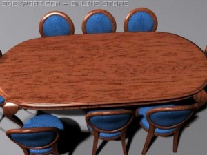 table set 3Dモデル