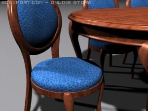 table set 3Dモデル