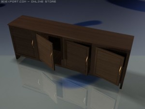 ground base cabinet 3D मॉडल