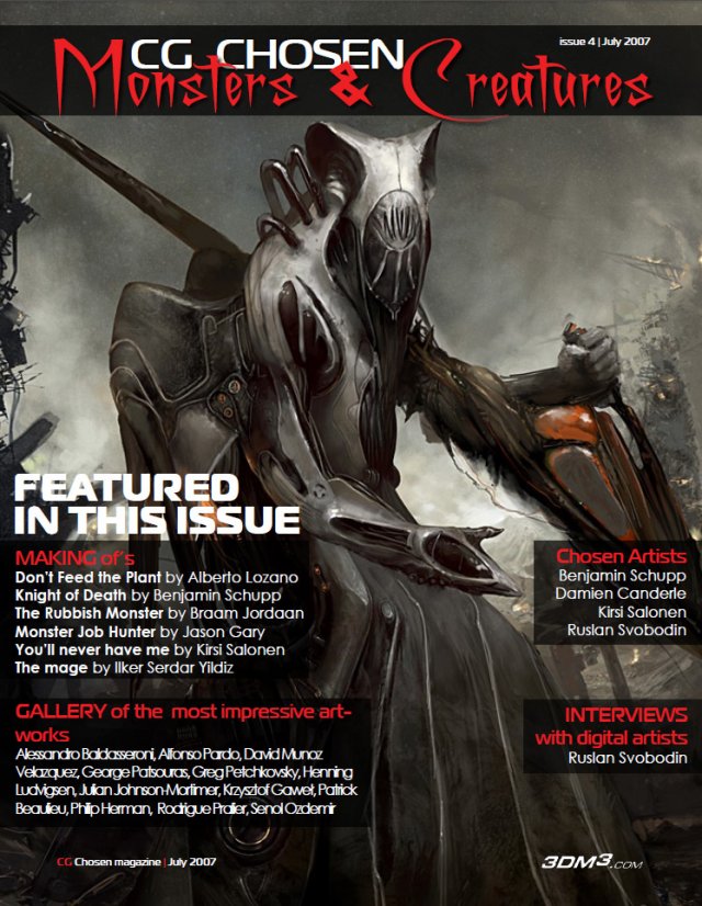 cg chosen  monsters  creatures magazine no4 Model 3D .c4d .max .obj .3ds .fbx .stl .blend 