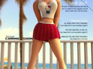 the most beautiful cg girls magazine Model 3D