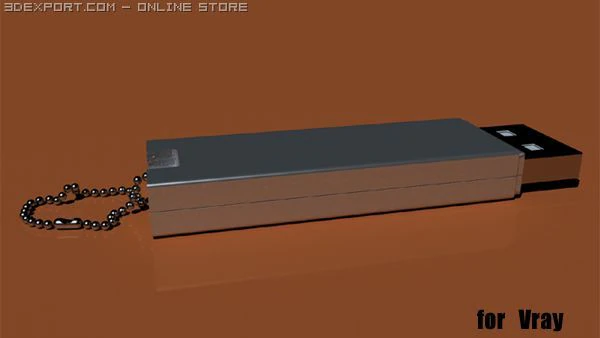 usb memory card 3D Model .c4d .max .obj .3ds .fbx .stl .blend 