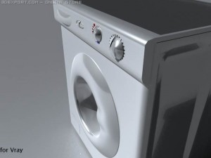 washing mashine 3D 模型