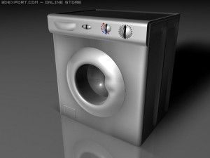 washing mashine 3D 模型