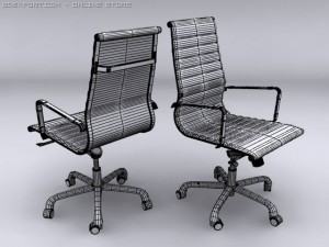 office armchair 01 3D मॉडल