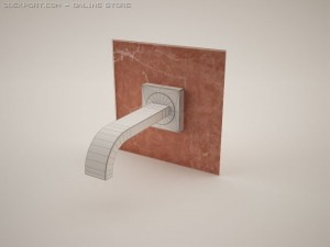 allure 13201  bath spout 3D 模型