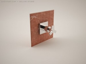 allure 19334  concealed stop 3D-Modell