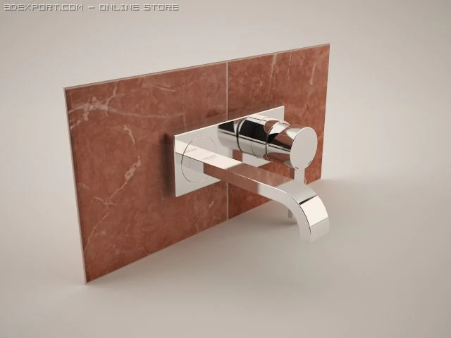 allure 19309 2 hole basin mixer 3D Model .c4d .max .obj .3ds .fbx .stl .blend