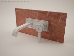 allure 19309 2  hole basin mixer 3D Model