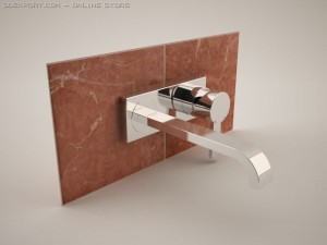 allure 19386 2  hole basin mixer 3D-Modell