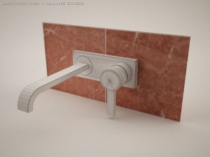 allure 19386 2  hole basin mixer Modelo 3D