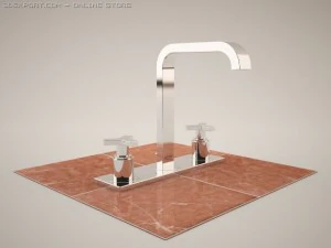 आकर्षण 20143 तीन छेद वाला बेसिन मिक्सर 3D मॉडल