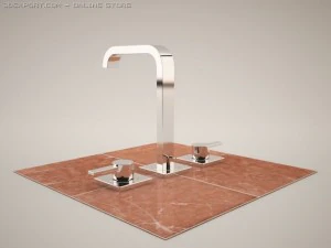 allure 20188 three  hole basin mixer 3D Model