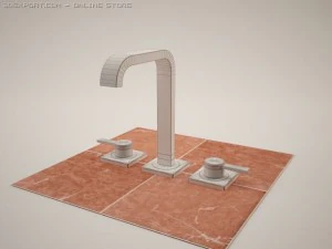 allure 20188 three  hole basin mixer 3D Model