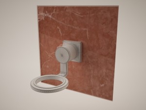 allure 40278 glasssoap dish holder 3D Model