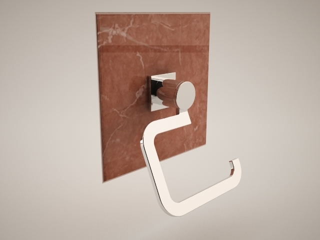 allure 40279 toilet roll holder Modello 3D .c4d .max .obj .3ds .fbx .stl .blend