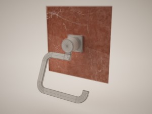 allure 40279 toilet roll holder Modello 3D