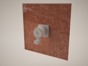 allure 40284 robe hook Modelo 3D