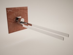 allure 40342 towel bar 3D-Modell
