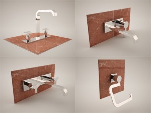 20 bathroom grohe allure collection 3D-Modell