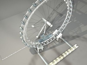 london eye Modello 3D