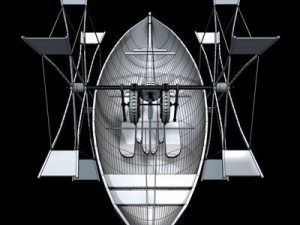 leonardos boat with shovel Modèle 3D