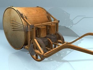 leonardo mechanical drum 3D Модель