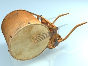 leonardo mechanical drum 3D मॉडल