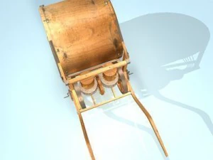 leonardo mechanical drum 3D Model