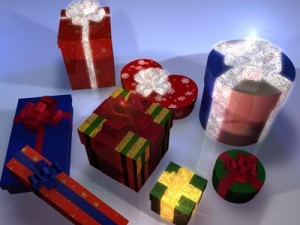 xmas gifts 3D 模型