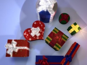 xmas gifts 3D 模型