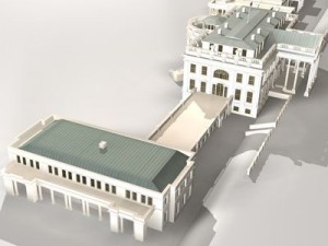 white house complex 3D-Modell