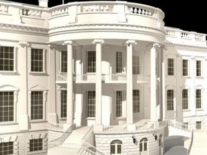 white house complex 3D-Modell