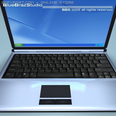 generic notebook 3D Model .c4d .max .obj .3ds .fbx .stl .blend 