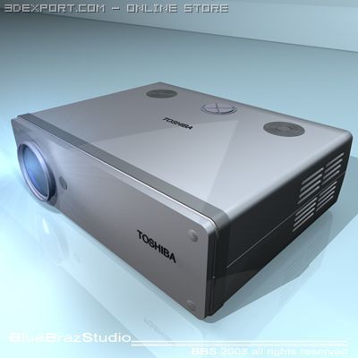 projector Model 3D .c4d .max .obj .3ds .fbx .stl .blend 