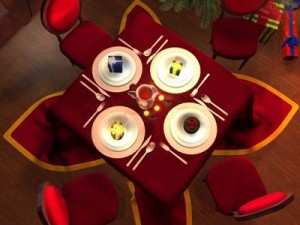 xmas dining room Modelo 3D