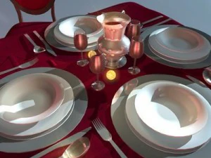 xmas table 3D Model