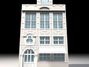 old style facade 3D Model