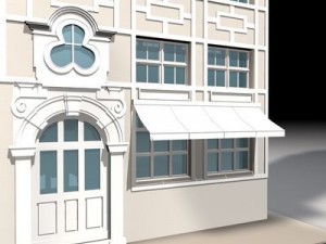 old style facade Modello 3D