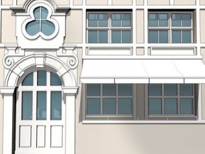 old style facade Modello 3D
