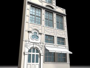old style facade 3D Model