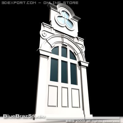 old style portal 3D Model .c4d .max .obj .3ds .fbx .stl .blend 