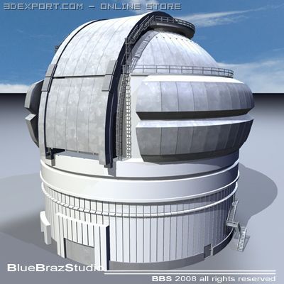 observatory Modelo 3D .c4d .max .obj .3ds .fbx .stl .blend 